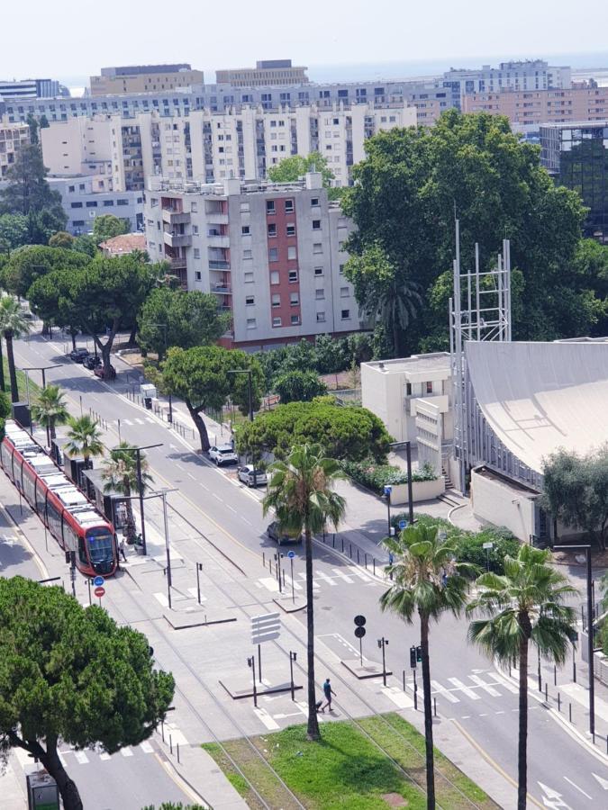 Big Flat Sea Vieuw 95 M2 5 Rooms Near Airport 5 Min Train 3 Min And Tram On Site, Beach 7 Min, 2 Showers And 2 Toilets , Neuf Grand Appartement 95 M2 5 Chambres Proche Aeroport 5 Min Train 3 Min Et Tramway Sur Place, Plage 7 Min 2 Douches Et 2 Wc Vue Nice Extérieur photo